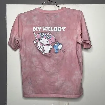 Uniqlo UT X Sanrio My Melody Pink Cotton Short Sleeve T Shirt Womens Sz M • $14