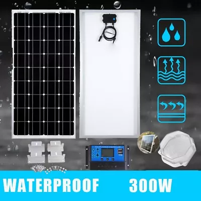 12V 300W Solar Panel Kit Mono Fixed Home Caravan Camping Power Charging Battery • $99.75