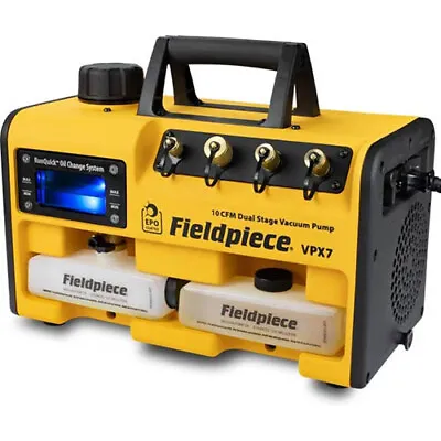 Fieldpiece VPX7 10CFM 2-Stage Vacuum Pump W/RunQuick Oil Change System • $897.60