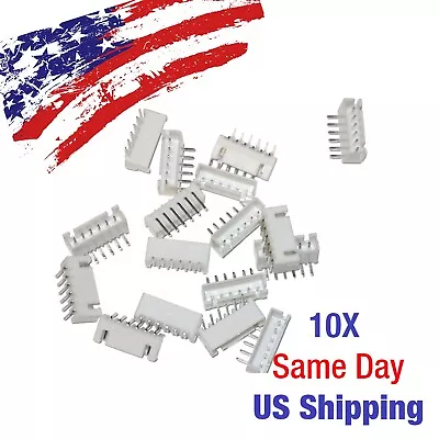 $6.04 • Buy JST XH2.54mm 6 Pin Right Angle Wire Cable Connector Header Male PCB 10PCS USA!