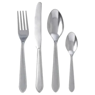 Ikea IDENTITET 16-piece Contemporary Style Cutlery Set Stainless Steel Teaspoon  • £18