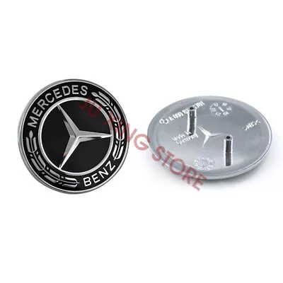 For Mercedes Benz Clk Cls E Ml Gl Front Hood Badge Black Emblem A2078170316 • $25.99