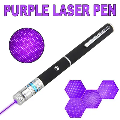 High Power Military Uv405nm Purple Laser Pen Visible Beam Light Lazer Pointer • $1.99