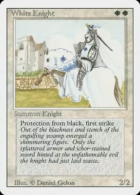 White Knight Revised PLD White Uncommon MAGIC THE GATHERING MTG CARD ABUGames • $1.30