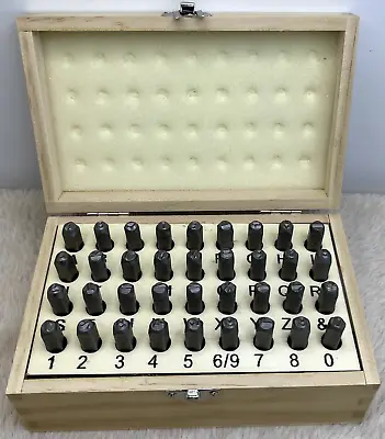 Letter And Number Steel Punch Stamp Set 36 Piece Stamping 3/16” (5mm) • $29.23