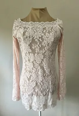 Victoria’s Secret Lace Mini Dress Pink Size M • $39