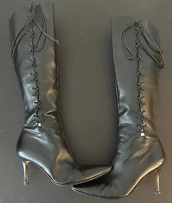 Manolo Blahnik Vintage Black Boots MOVING SALE • $325