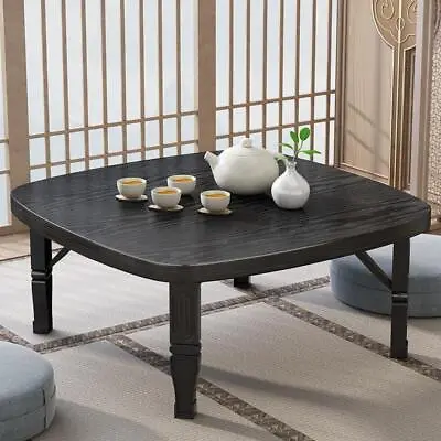 Foldable Low Japanese Coffee Table Tatami Table Floor Sitting Chabudai Stand • £22.95