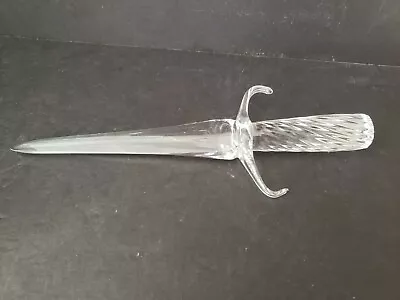 $69.99 • Buy VAL ST. LAMBERT CLEAR CRYSTAL  KNIFE FIGURE  11 1/4 L Paperweight/ Letter Opener