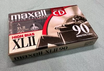 Maxell UD XLII C90 High Bias Cassette Tape  NEW OLD STOCK -  Factory Sealed • $19.99