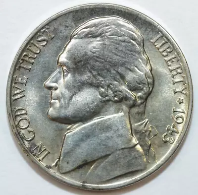 1943 D Jefferson Nickel Uncirculated War Nickel  #0178 • $7.99