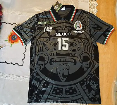 LUIS HERNANDEZ Black ABA SPORT Mexico 1998  #15 Jersey MEDIUM RETRO France M • $41.95