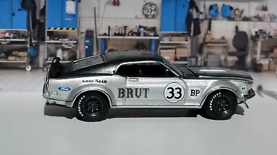 1969 Trans Am Mustang #33 Green/silver Brut Bp  Diecast Acme Scale 1/64 • $14.99