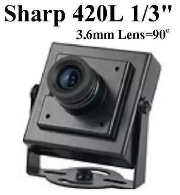 GC-3122 1/3  Sharp CCD 3.6mm 420TVL Mini-box Spy CCTV BNC Camera • $8.82