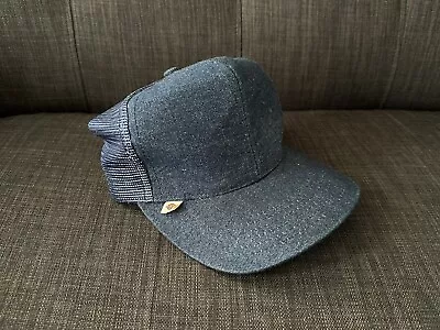 Vintage Dickies Blue Denim / Mesh Adjustable Trucker Hat Cap Snapback  90s • $39