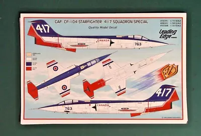 Leading Edge Decals 1/72 7241: CAF CF-104 Starfighter 417 Squadron Special • £6.99