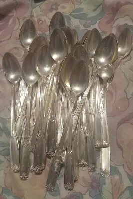 61- Used Oneida Ltd Silversmiths Ice Tea Ice Cream Spoons 7 3/8-1/2 In Length  • $60