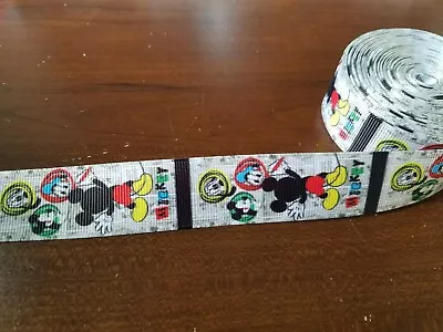 Disney 7/8 22mm Grosgrain Ribbon Mickey Mouse • $2.50