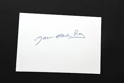 James Earl Ray Signed 5  X 3 1/2  Acid-free Heavy Stock Card Martin Luther King • $75