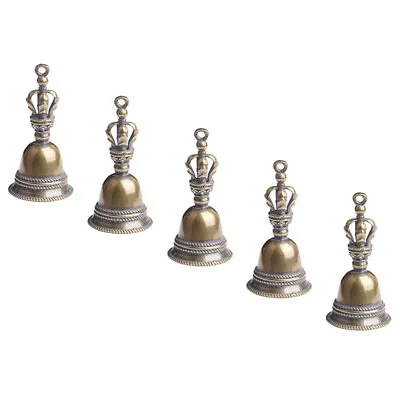 Vintage Brass Altar Bell Set - 5 Pentagram • $9.17