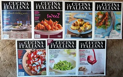LA CUCINA ITALIANA Magazine - Seven (7) Issues From 2011-2012 #30-36 • $33.95