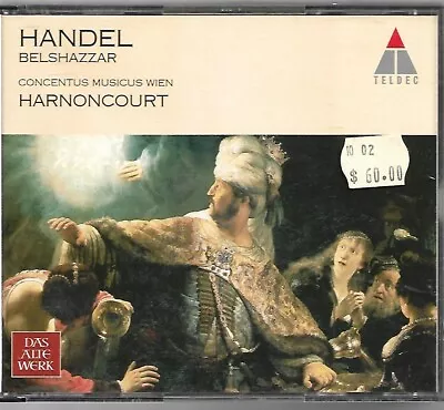 Handel Belshazzar CD 3-Discs + Booklet In Fatbox Nikolaus Harnoncourt • £15.53