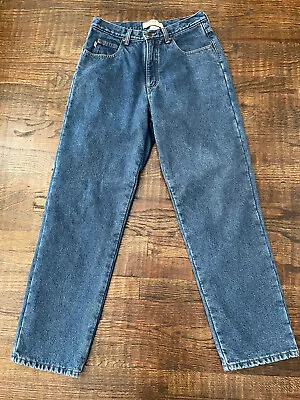 L.L. Bean Green Thermal Fleece Lined Jeans 30 X 30 Relaxed Fit Blue Denim • $17.99