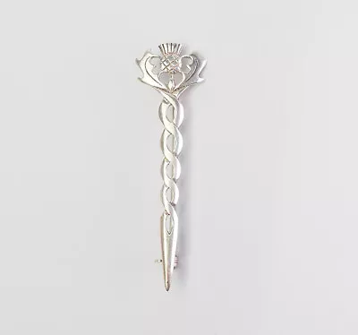 Scottish Thistle Flower Ornate Vintage Traditional Ethnic Sterling Silver Pin  • $30