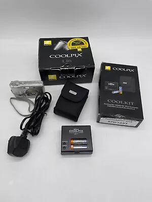 Nikon Coolpix L16 Digital Camera With Coolkit Charger And Case B14 • $74.60