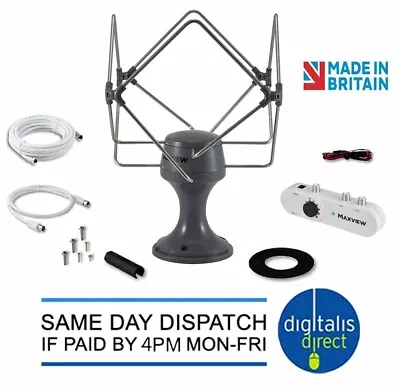 £99.99 • Buy Grey Maxview Omnimax PRO 12v 24v TV FM DAB Motorhome RV Truck Aerial 2022 Model
