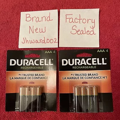 Duracell Rechargeable AAA 8 Batteries 900 MAh DX2400 NiMH 1.2 V Free Shipping! • $25.60