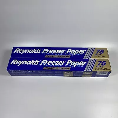 Vintage Reynolds Freezer Paper Plastic Coated NOS 75 Sq Ft 1992 90s • $23.32