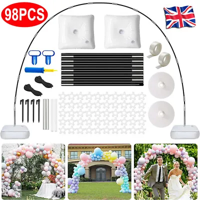 £13.79 • Buy Balloon Arch Kits Column Frame Garland Adjustable Arch Stand Wedding Party Decor