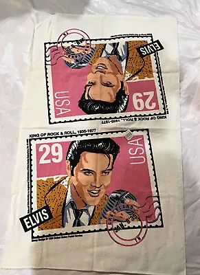 Elvis Presley Postage Stamp Light Weight Towel King Of Rock & Roll 25” X 41” New • $14.99