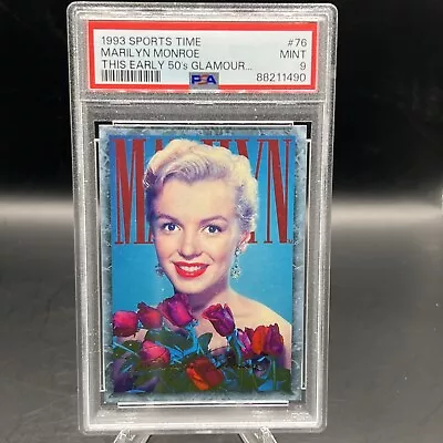 1993 Sports Time #76 Marilyn Monroe This Early '50s Glamour PSA 9 • $39.99