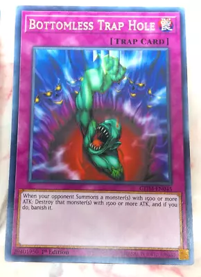 Yugioh - Bottomless Trap Hole GEIM-EN045 1st Edition - NM/M • $1.75