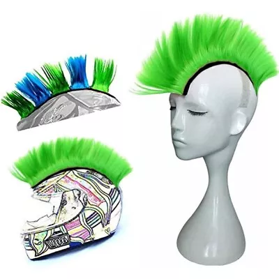 Punk Wigs For Helmet Hawks Mohawk Motorcycle Accessories Racing Hair Stick • $16.99