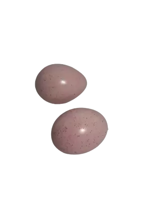$13.49 • Buy Vintage Collectible Ceramic Egg, Set Of 2, Easter Eggs Pink Speckled Spotted 
