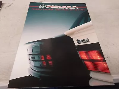 July 1986 FORMULA HOLDENS  Original  Sales Brochure VL COMMODORE Camira Piazza • $79.95