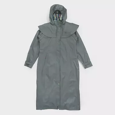 £47.99 • Buy Lighthouse Outback Full Length Rain Coat Long Waterproof Mac Grey Women's UK 10