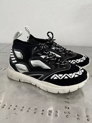 VALENTINO GARAVANI Sneakers Mixed-Media Runner Athletic Shoes 40 Trainers • $149