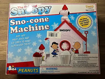 Vintage 1992 Peanuts Snoopy Sno-Cone Machine Snow Cone Maker NIB Ii • $29.99