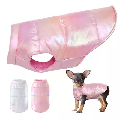 Waterproof Dog Coat For Small Pet Yorkie Chihuahua Winter Warm Jacket Clothes XS • £9.23