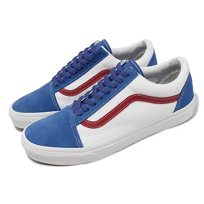 Vans Old Skool White Blue Red Men Unisex Casual Lifestyle Shoes VN0A38G19XG • $93.50