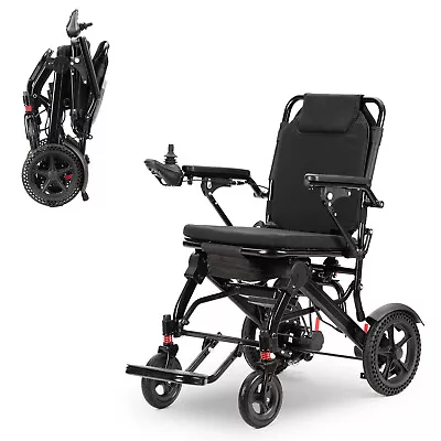 Folding Lightweight Electric Power Wheelchair Mobility Aid Motorized 24V12Ah • $725.99