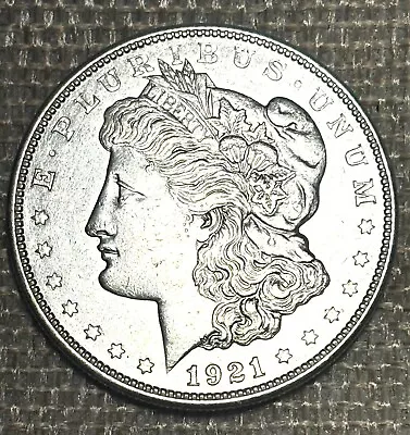 * 1921-d * Morgan Dollar Denver Minted Au / Unc 90% Silver Last Year Bullion • $44