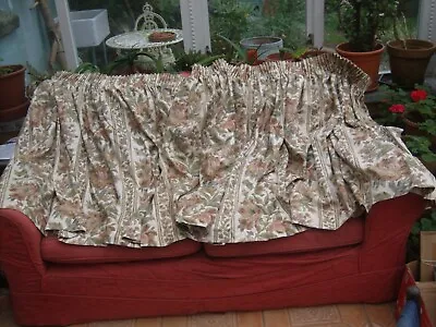 £11 • Buy Pair Of Wide Montgomery Lined Curtains 