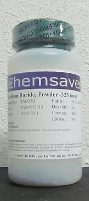 Tantalum Boride 99.5% (Metals Basis) Powder -325 Mesh Certified 5g • $36.95