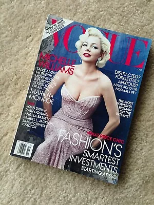 Vogue Magazine October 2011 Hesfeaturing Michelle Williams Shows Damage Read All • $13.33