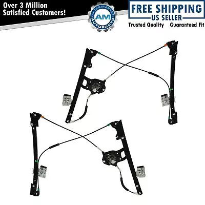 Manual Window Regulator Front Pair Kit For Volkswagen VW Jetta Golf • $74.01